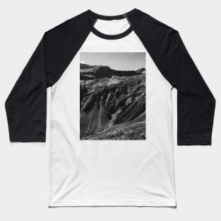 Swiss Alps in Black and White Baseball T-Shirt